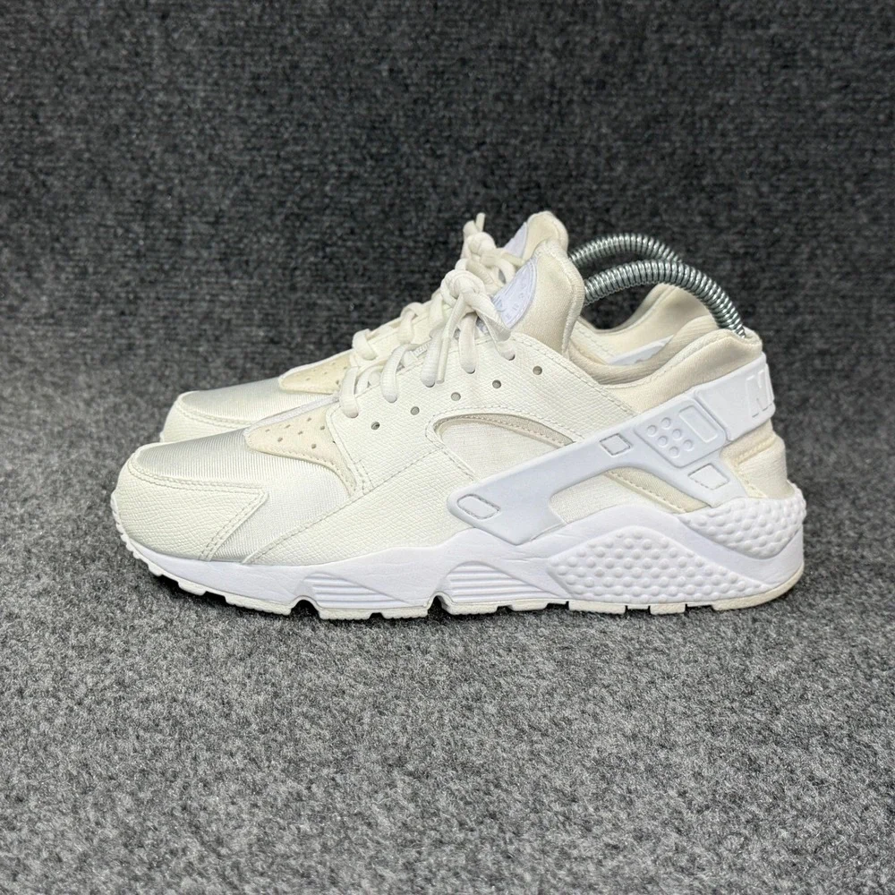 Nike Air Huarache Run Shoes Women's 8.5 White Athletic Retro‎ Running Sneakers